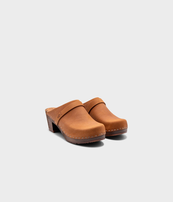 Sandgrens Dublin Classic Clog Mule Dexter Tan