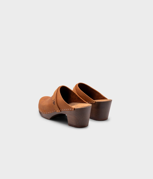 Sandgrens Dublin Classic Clog Mule Dexter Tan