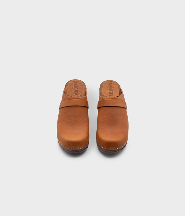 Sandgrens Dublin Classic Clog Mule Dexter Tan