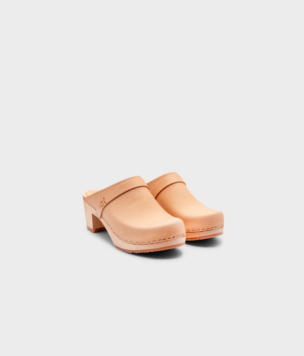 Sandgrens Dublin Classic Clog Mule Ecru