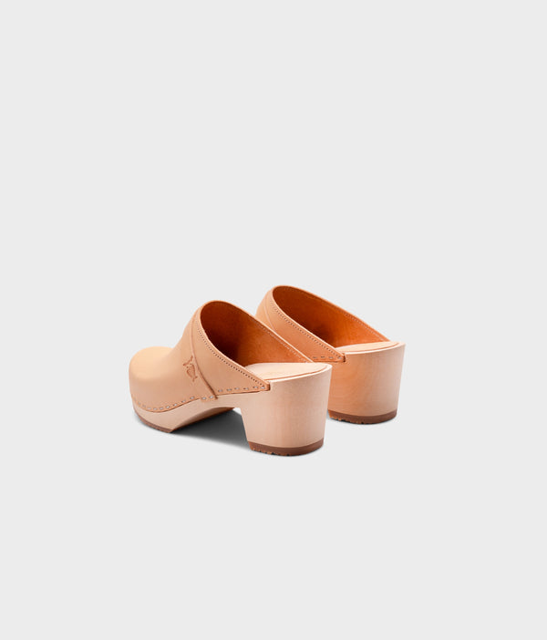 Sandgrens Dublin Classic Clog Mule Ecru