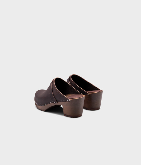 Sandgrens Dublin Classic Clog Mule Fudge