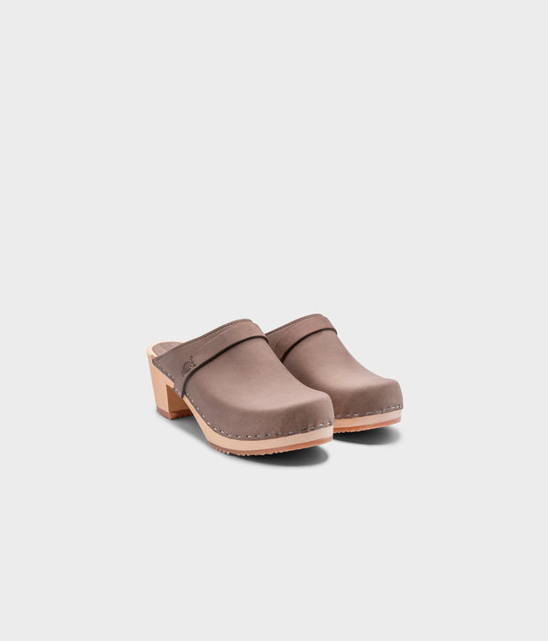 Sandgrens Dublin Classic Clog Mule Stone
