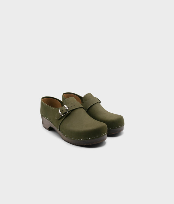 Sandgrens Gunnar Closed-back Clogs Olive