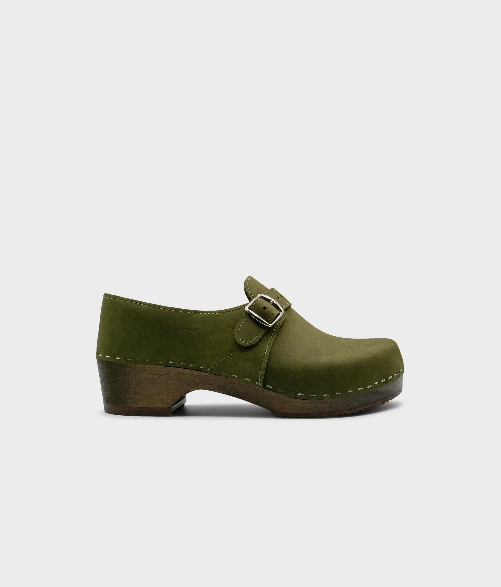 sandgrens Gunnar closed-back clogs Olive
