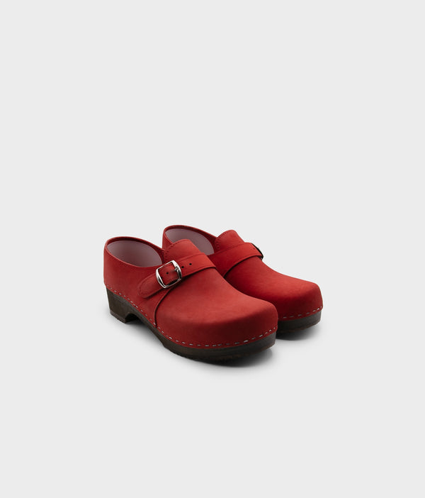 Sandgrens Gunnar Closed-back Clogs Red