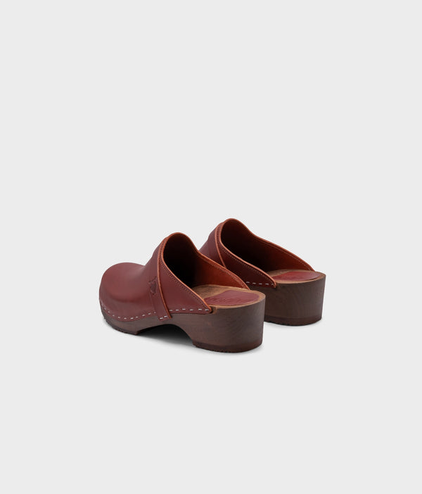 Sandgrens Malmö Classic Clog Mule Cognac