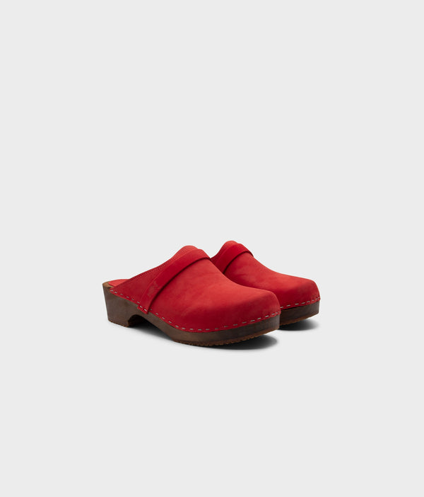 Sandgrens Malmö Classic Clog Mule Red