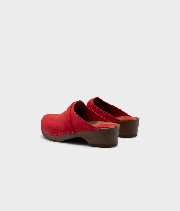 Sandgrens Malmö Classic Clog Mule Red