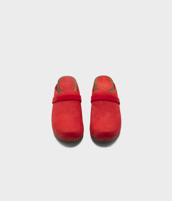 Sandgrens Malmö Classic Clog Mule Red