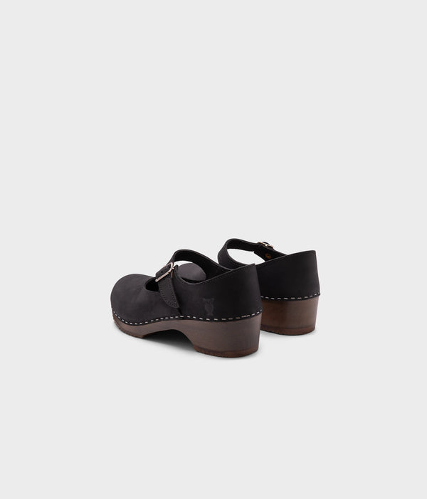 Sandgrens Mary Jane Clogs Black