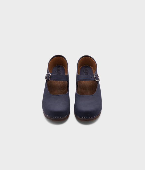 Sandgrens Mary Jane Clogs Navy