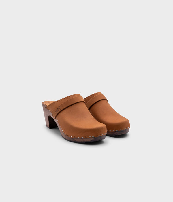 Sandgrens Maya Classic Clog Mule Dexter Tan