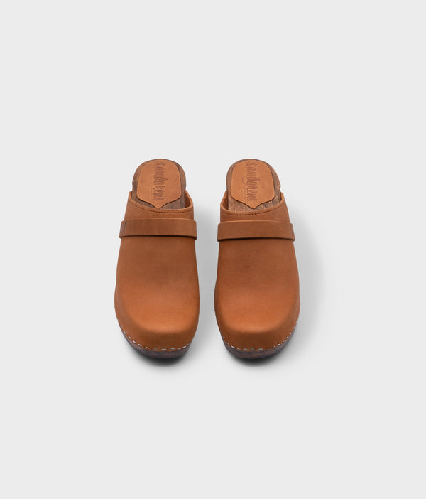 Sandgrens Maya Classic Clog Mule Dexter Tan
