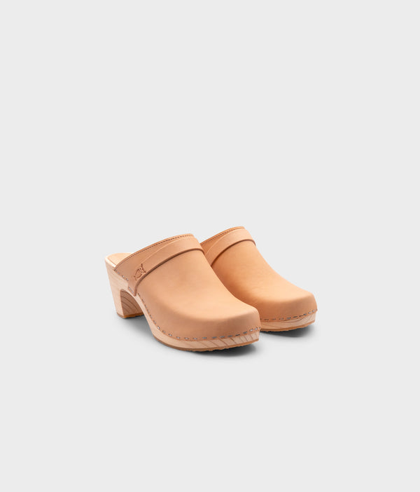 Sandgrens Maya Classic Clog Mule Ecru