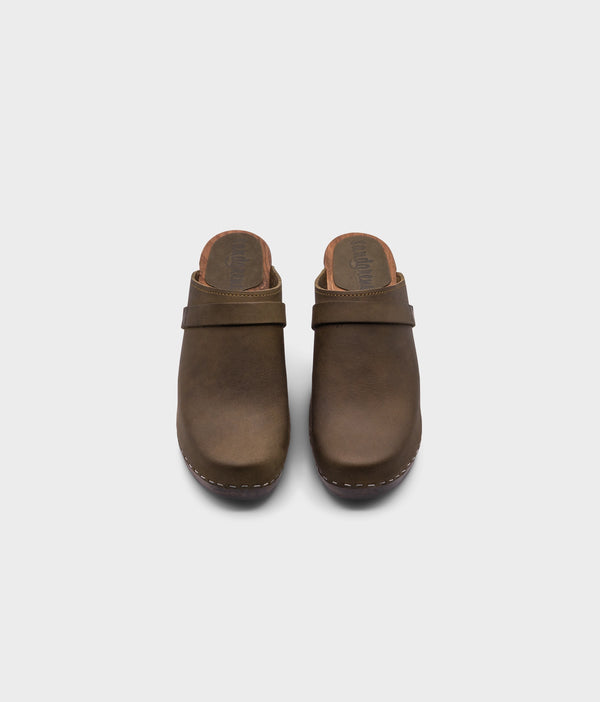 Sandgrens Maya Classic Clog Mule Olive