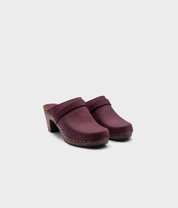Sandgrens Maya Classic Clog Mule Plum