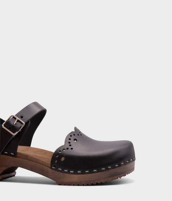 Sandgrens Milan Clog Sandals Black