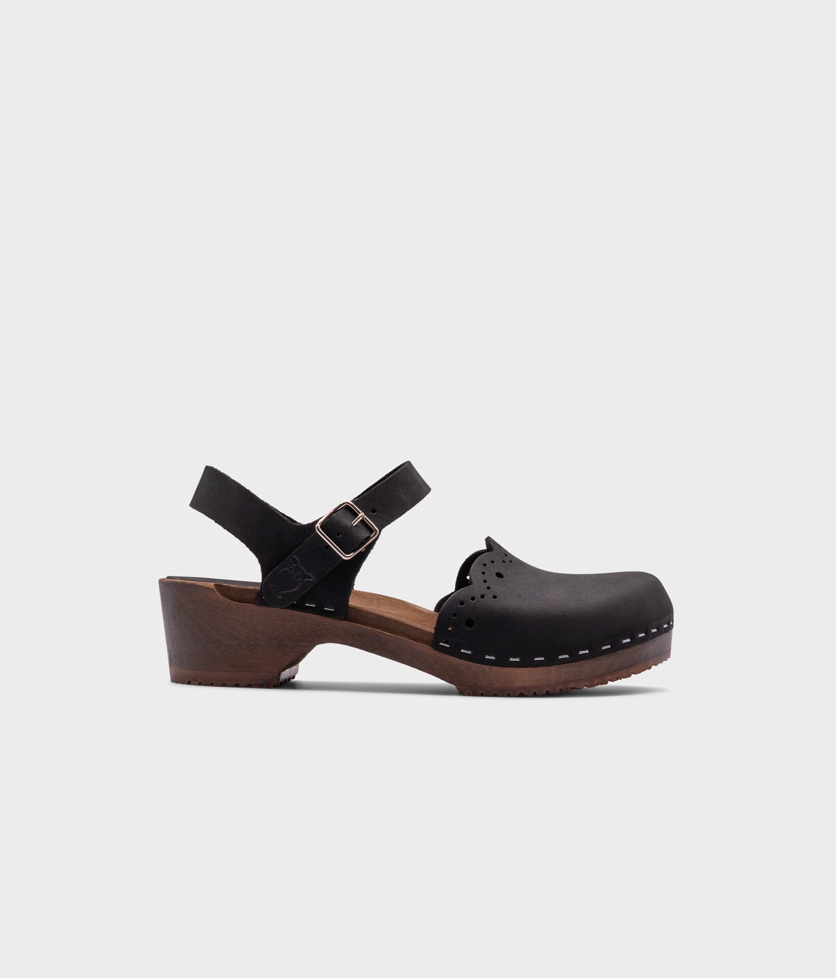 sandgrens Milan clog sandals Black
