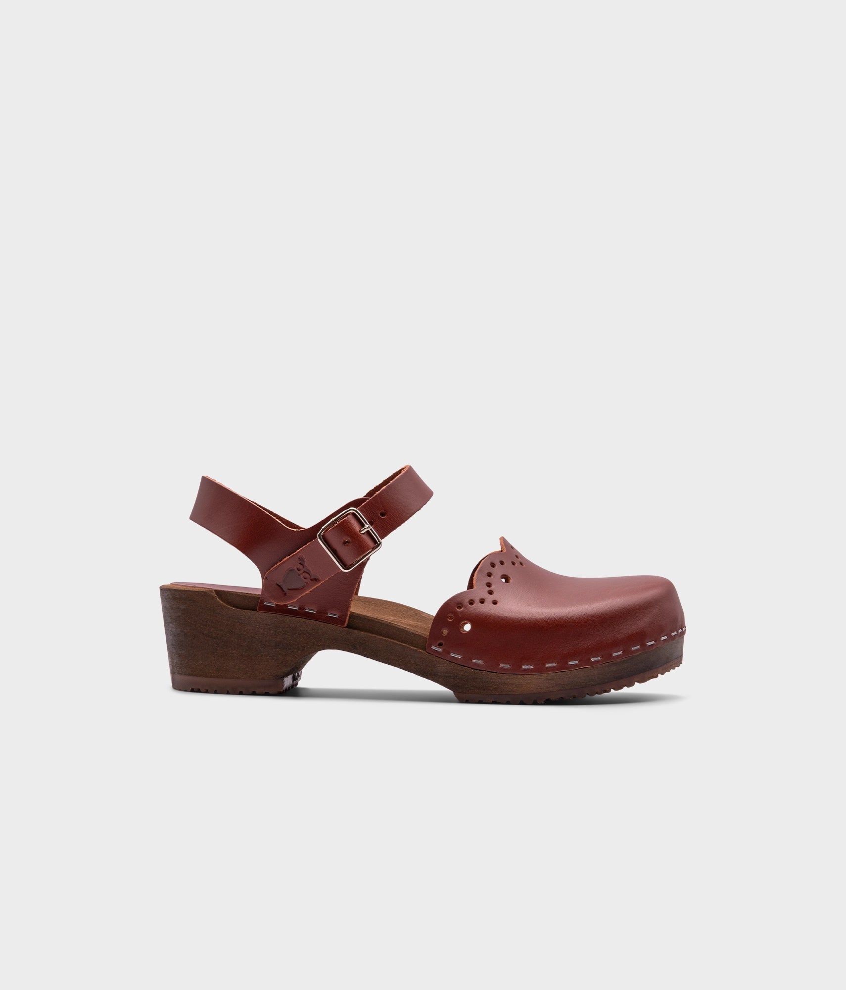 sandgrens Milan clog sandals Cognac
