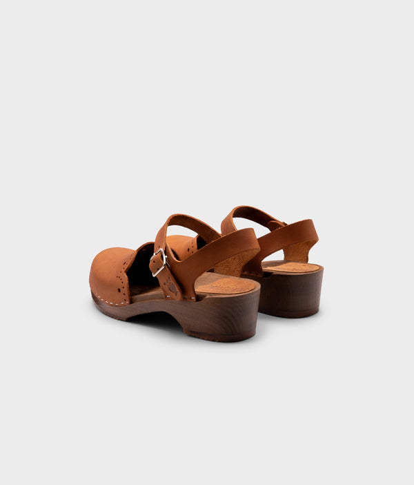 Sandgrens Milan Clog Sandals Dexter Tan