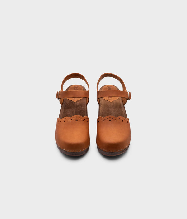 Sandgrens Milan Clog Sandals Dexter Tan