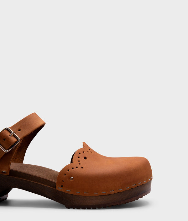 Sandgrens Milan Clog Sandals Dexter Tan