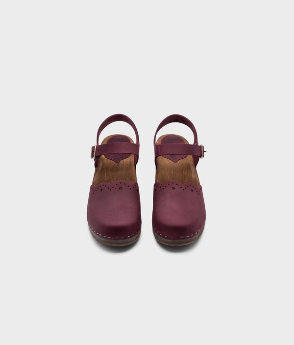 Sandgrens Milan Clog Sandals Plum