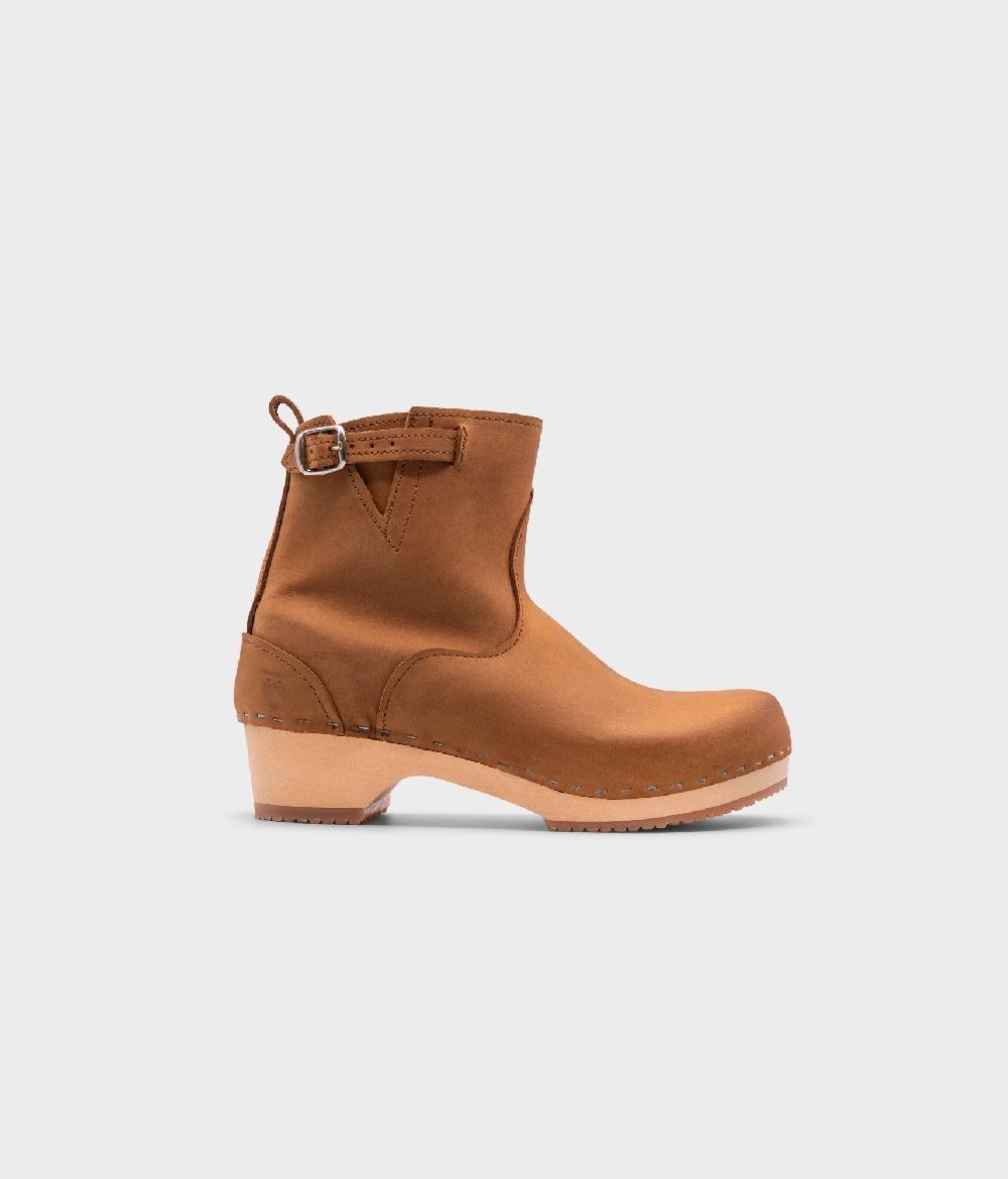 sandgrens New York low clog boots Dexter Tan