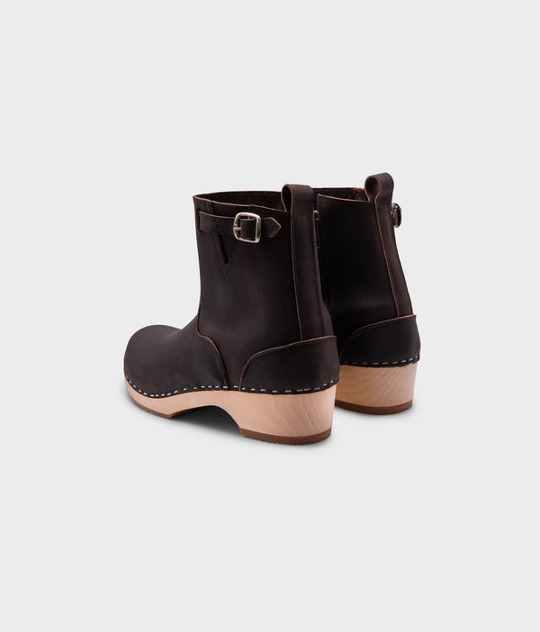 Sandgrens New York Low Clog Boots Fudge