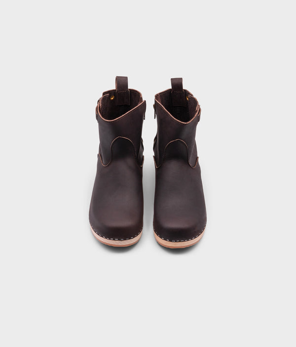 Sandgrens New York Low Clog Boots Fudge