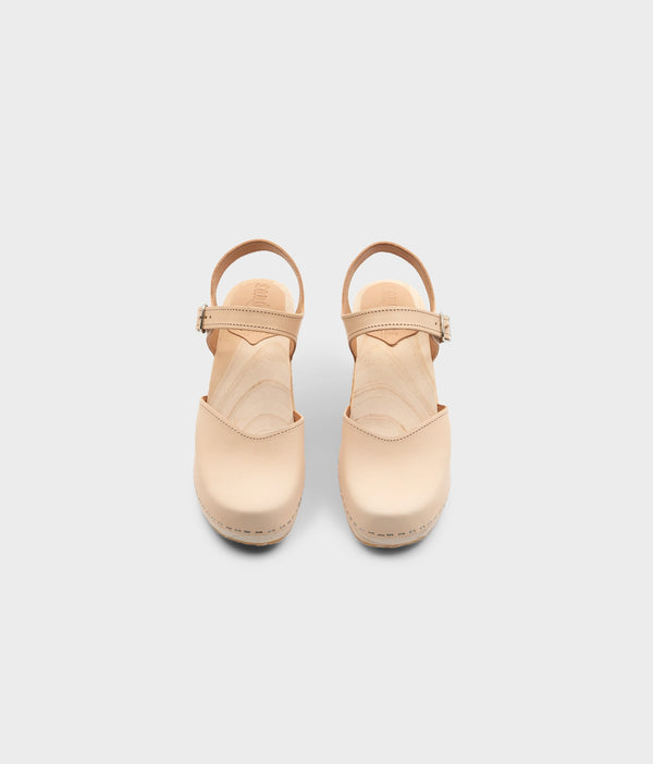 Sandgrens Nora Classic Clog Sandal Ecru