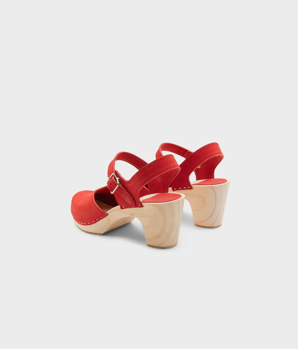 Sandgrens Nora Classic Clog Sandal Red