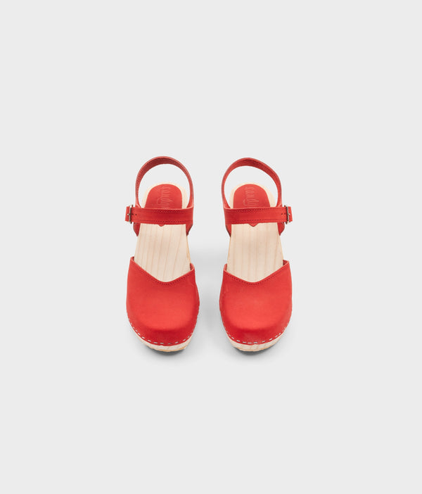 Sandgrens Nora Classic Clog Sandal Red