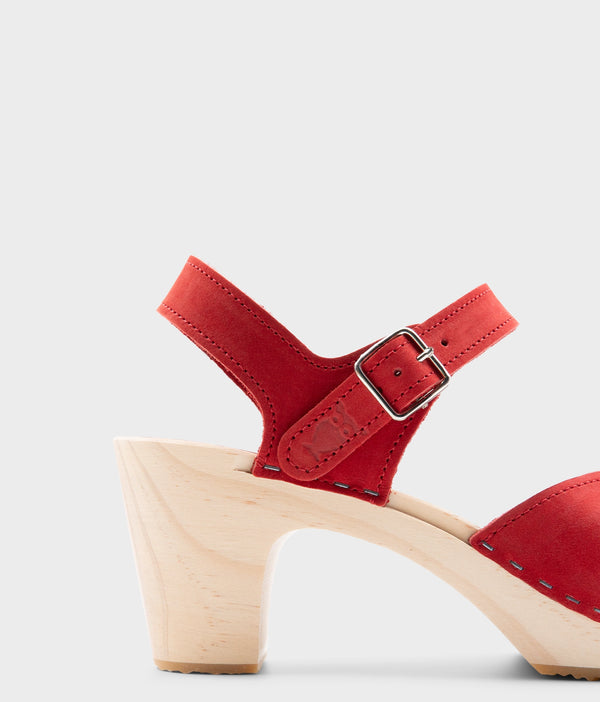 Sandgrens Nora Classic Clog Sandal Red