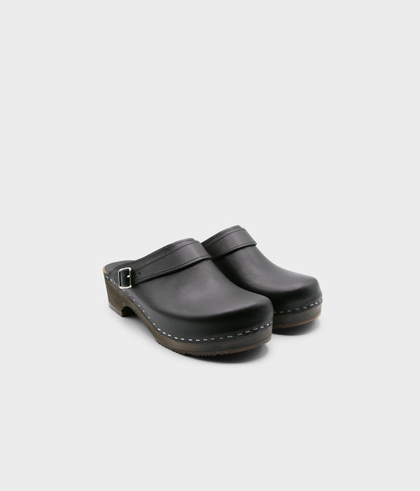 Sandgrens Nybro Backstrap Clog Black