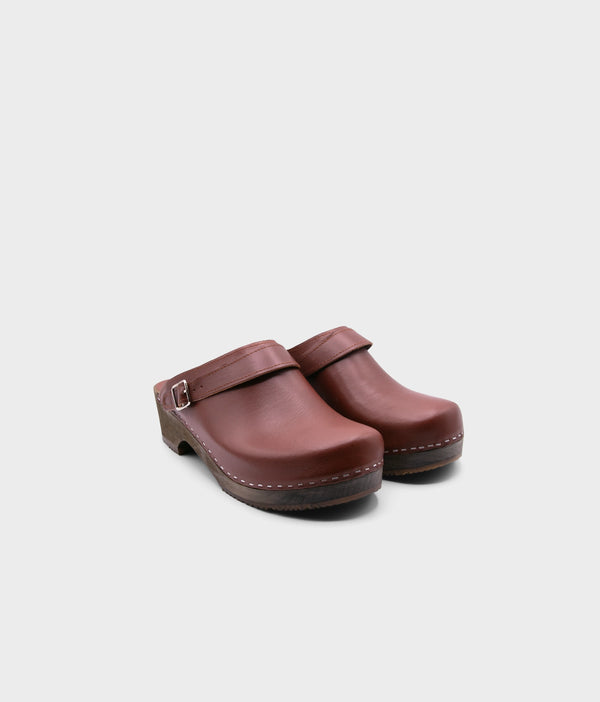 Sandgrens Nybro Backstrap Clog Cognac