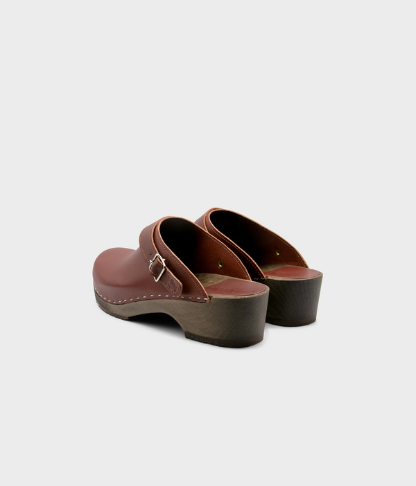 Sandgrens Nybro Backstrap Clog Cognac