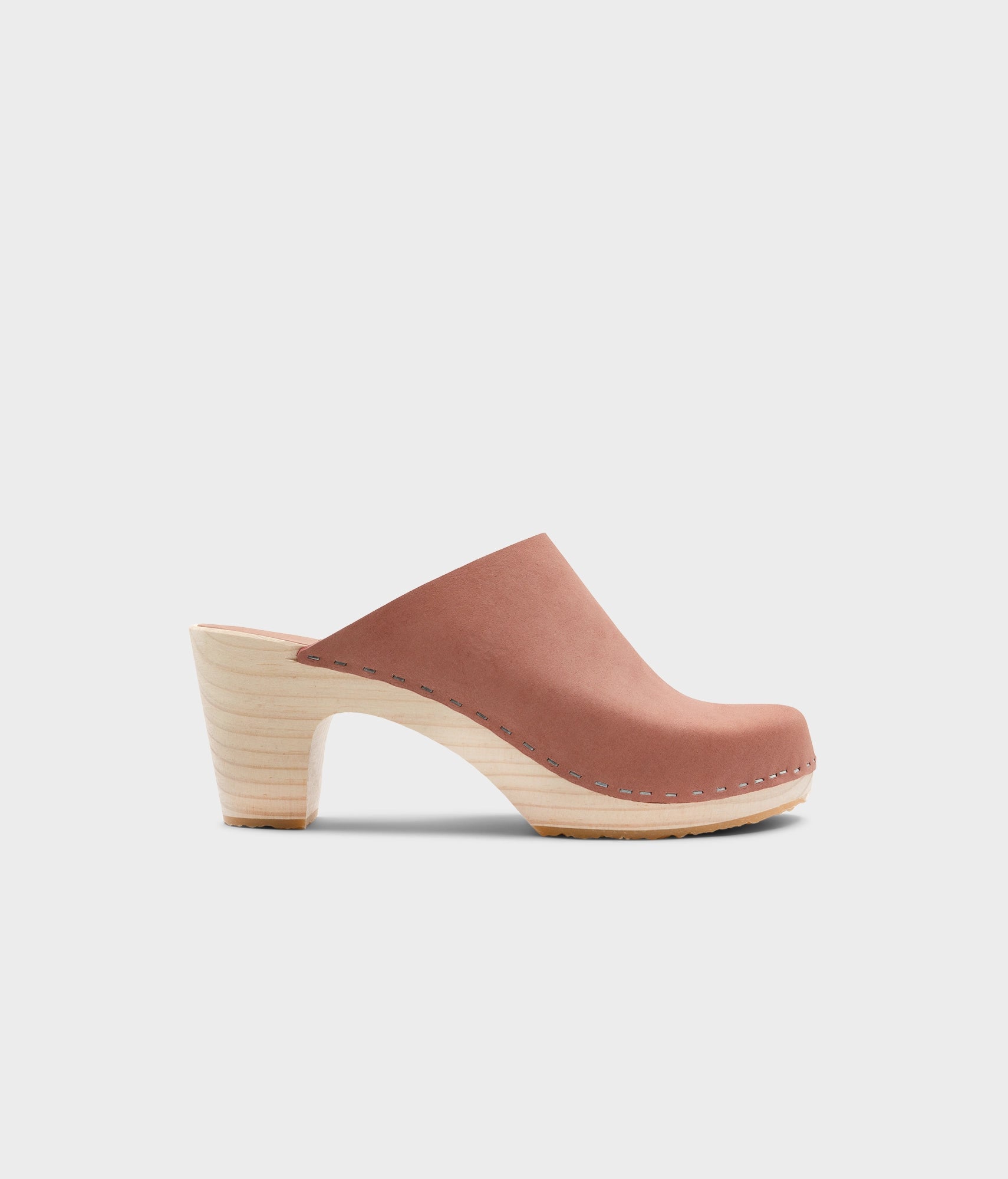 sandgrens Rhodes minimalistic clog mule Blush