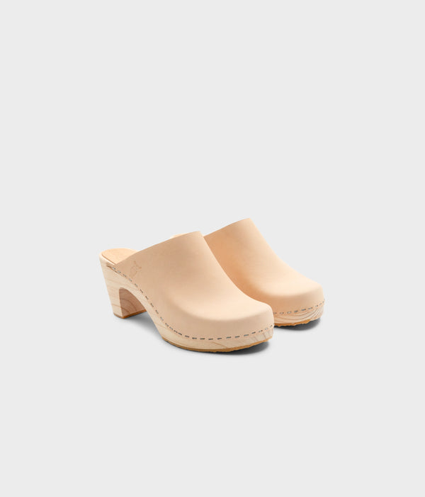 Sandgrens Rhodes Minimalistic Clog Mule Ecru