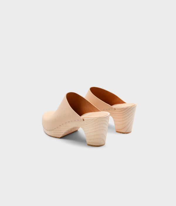 Sandgrens Rhodes Minimalistic Clog Mule Ecru