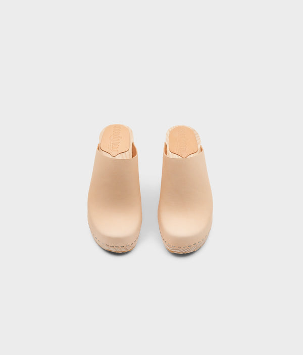 Sandgrens Rhodes Minimalistic Clog Mule Ecru