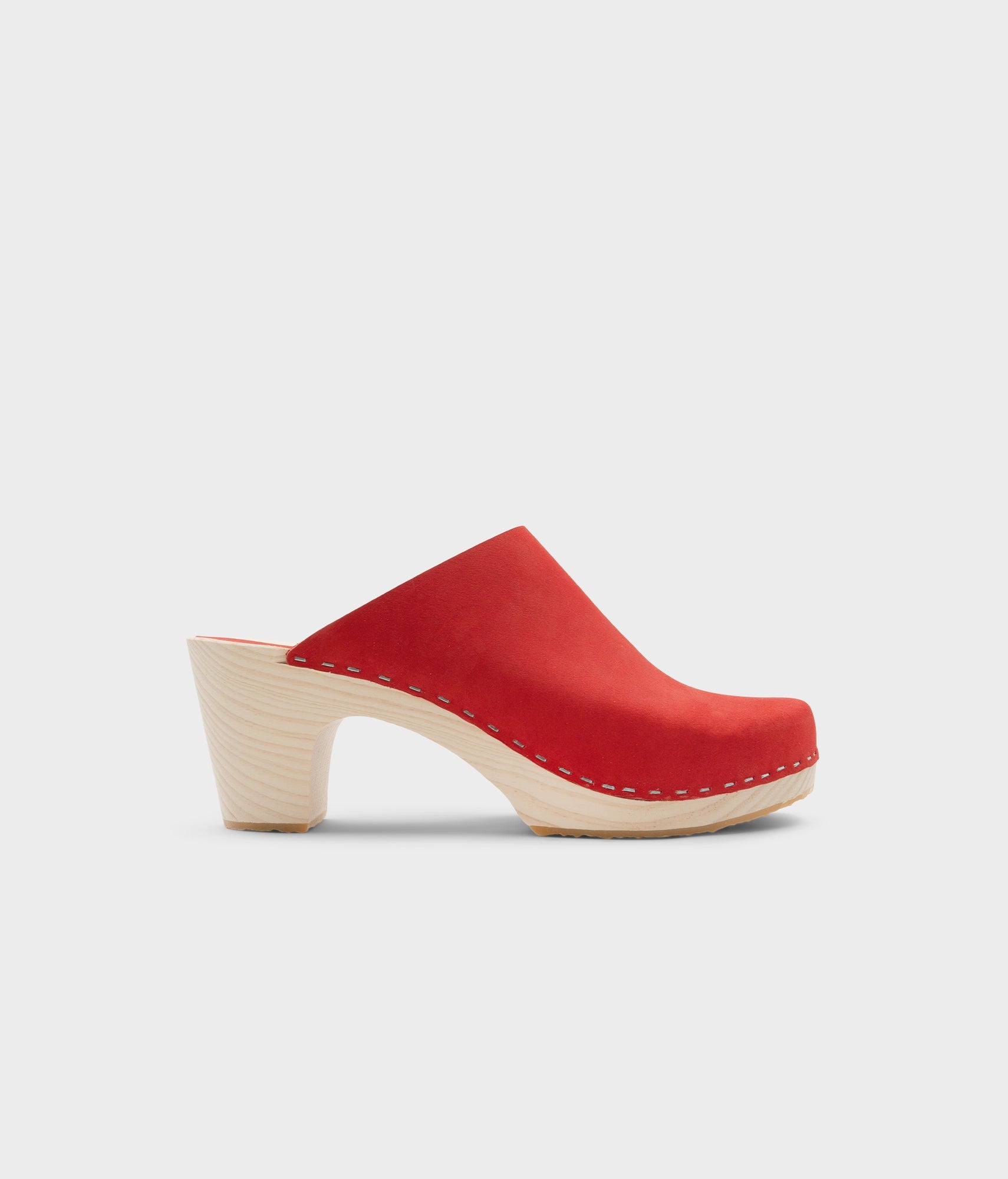 sandgrens Rhodes minimalistic clog mule Red
