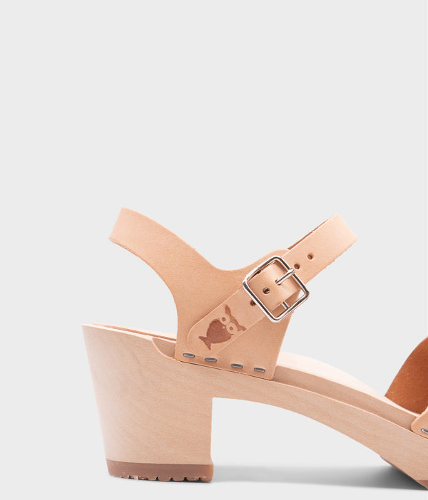 Sandgrens Rio Grande High Clog Sandal Ecru