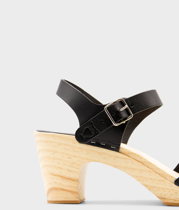 Sandgrens Rio Grande High-rise Clog Sandal Black