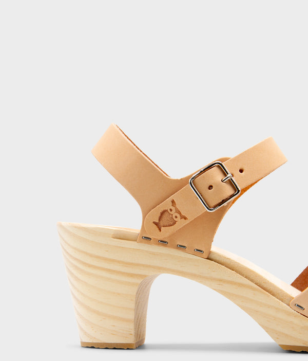 Sandgrens Rio Grande High-rise Clog Sandal Ecru