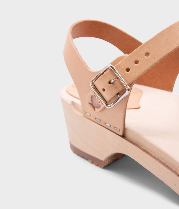 Sandgrens Rio Grande Low Clog Sandal Ecru