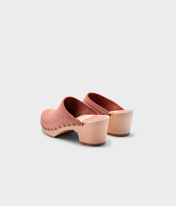 Sandgrens Rome Studded Clog Mule Blush