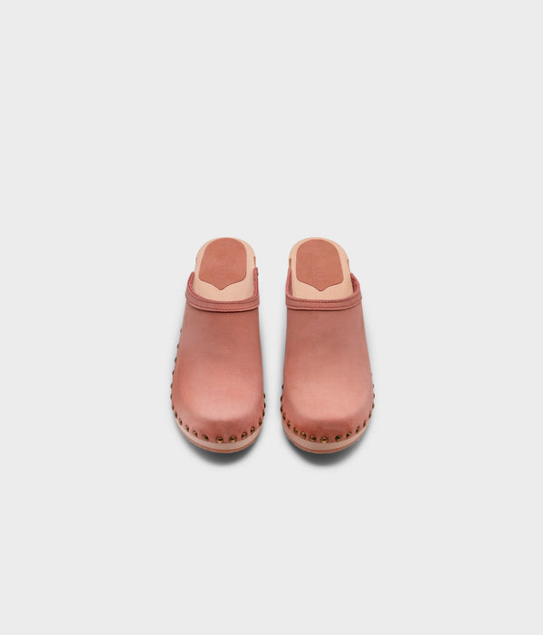 Sandgrens Rome Studded Clog Mule Blush