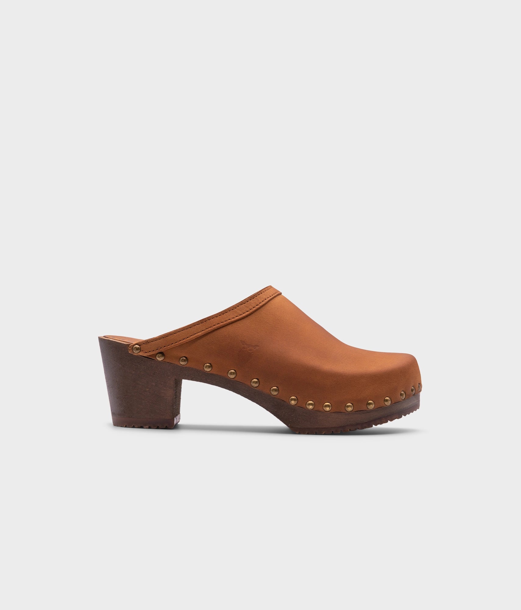 sandgrens Rome studded clog mule Dexter Tan